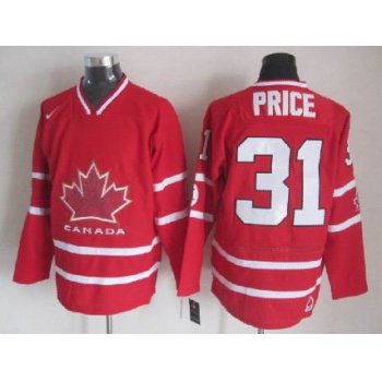 2010 Olympics Canada #31 Carey Price Red Jersey