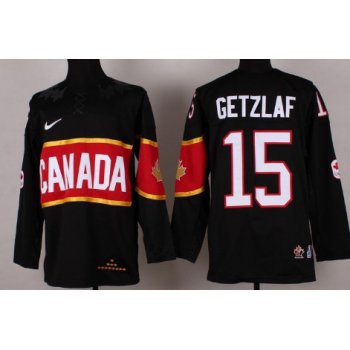 2014 Olympics Canada #15 Ryan Getzlaf Black Jersey