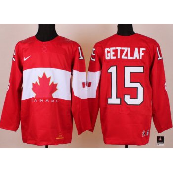 2014 Olympics Canada #15 Ryan Getzlaf Red Jersey