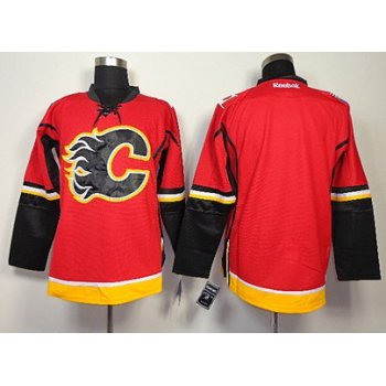 Calgary Flames Blank Red Jersey