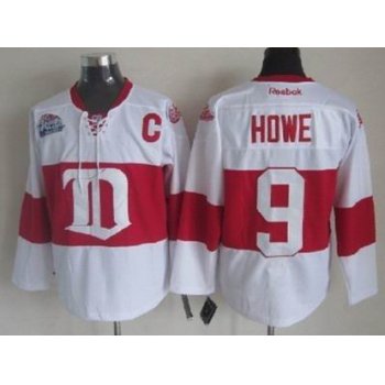 Detroit Red Wings #9 Gordie Howe White Winter Classic Jersey