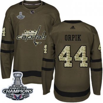 Adidas Washington Capitals #44 Brooks Orpik Green Salute to Service Stanley Cup Final Champions Stitched NHL Jersey