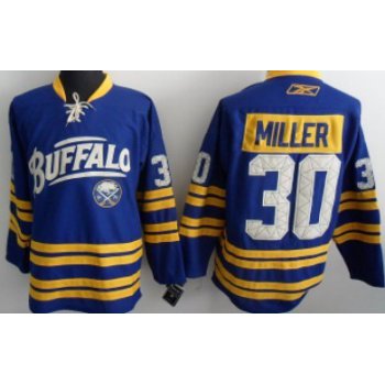 Buffalo Sabres #30 Ryan Miller Blue Third Jersey