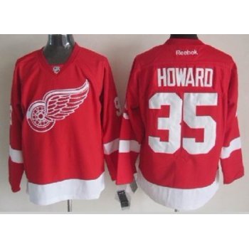 Detroit Red Wings #35 Jimmy Howard Red Jersey