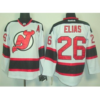 New Jersey Devils #26 Patrik Elias White Jersey