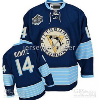 Pittsburgh Penguins #14 Chris Kunitz Navy Blue Third Jersey