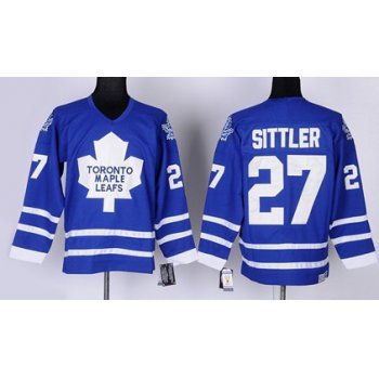 Toronto Maple Leafs #27 Darryl Sittler Blue Throwback CCM Jersey