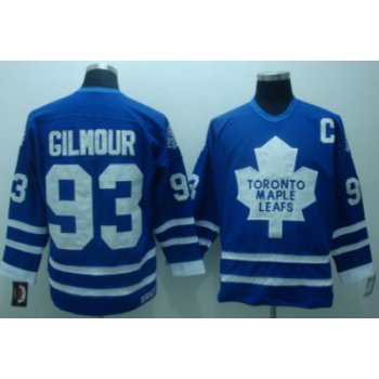 Toronto Maple Leafs #93 Doug Gilmour Blue Throwback CCM Jersey