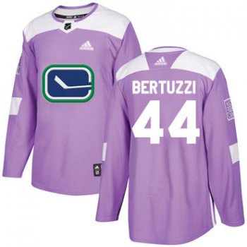 Adidas Canucks #44 Todd Bertuzzi Purple Authentic Fights Cancer Stitched NHL Jersey