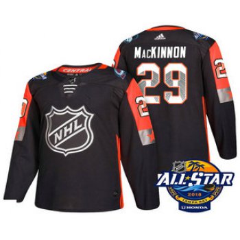 Men's Colorado Avalanche #29 Nathan MacKinnon Black 2018 NHL All-Star Stitched Ice Hockey Jersey