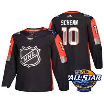 Men's St. Louis Blues #10 Brayden Schenn Black 2018 NHL All-Star Stitched Ice Hockey Jersey