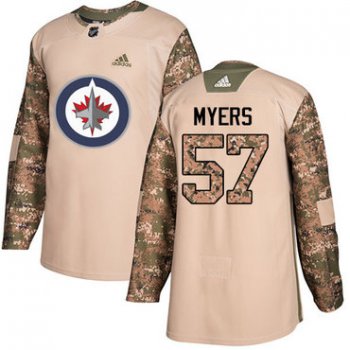 Adidas Jets #57 Tyler Myers Camo Authentic 2017 Veterans Day Stitched NHL Jersey
