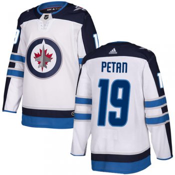 Adidas NHL Winnipeg Jets #19 Nic Peta Away White Authentic Jersey
