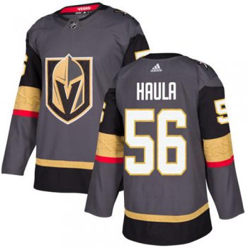 Adidas Vegas Golden Knights #56 Erik Haula Grey Home Authentic Stitched NHL Jersey