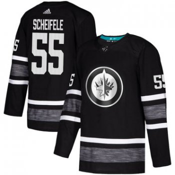 Jets #55 Mark Scheifele Black Authentic 2019 All-Star Stitched Hockey Jersey