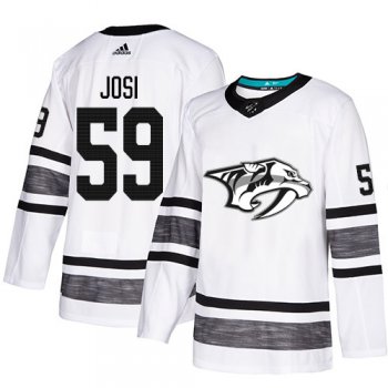Predators #59 Roman Josi White Authentic 2019 All-Star Stitched Hockey Jersey