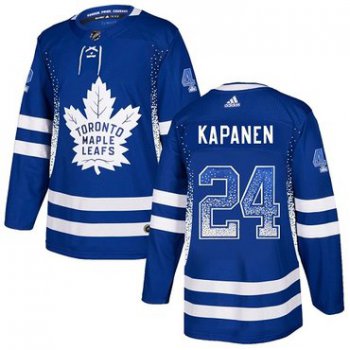 Adidas Toronto Maple Leafs #24 Kasperi Kapanen Blue Drift Fashion NHL Men's Jersey