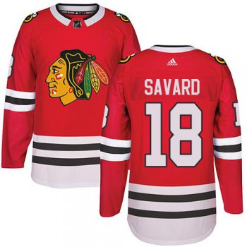 Adidas Chicago Blackhawks #18 Denis Savard Red Home Authentic Stitched NHL Jersey