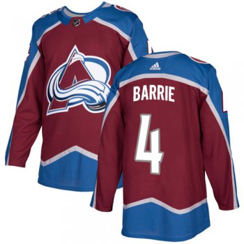 Adidas Colorado Avalanche #4 Tyson Barrie Burgundy Home Authentic Stitched NHL Jersey