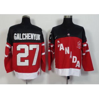 2014-15 Men's Team Canada #27 Alex Galchenyuk Red 100TH Anniversary Jersey