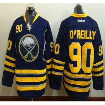 Men's Buffalo Sabres #90 Ryan O'Reilly Reebok Navy Blue Home Premier Jersey