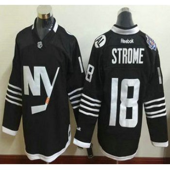 Men's New York Islanders #18 Ryan Strome 2015 Reebok Black Premier Alternate Jersey