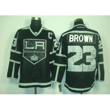 Los Angeles Kings #23 Dustin Brown Black Ice Jersey