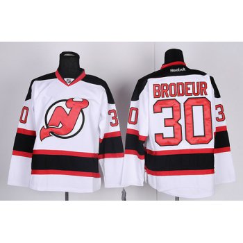 New Jersey Devils #30 Martin Brodeur White Jersey