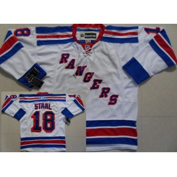 New York Rangers #18 Marc Staal White Jersey