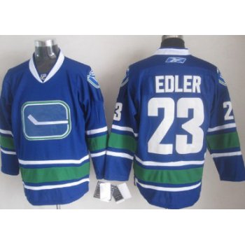 Vancouver Canucks #23 Alexander Edler Blue Third Jersey