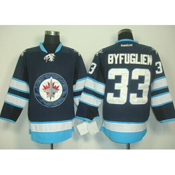Winnipeg Jets #33 Dustin Byfuglien Navy Blue Jersey