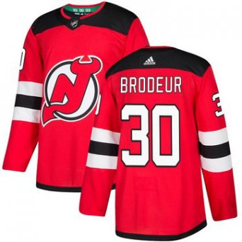 Adidas New Jersey Devils #30 Martin Brodeur Red Home Authentic Stitched NHL Jersey