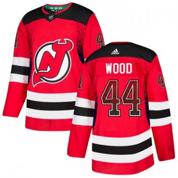 Men's New Jersey Devils #44 Miles Wood Red Drift Fashion Adidas Jersey