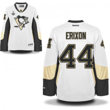 Women's Pittsburgh Penguins #44 Tim Erixon White Road 2017 Stanley Cup NHL Finals Patch Jersey