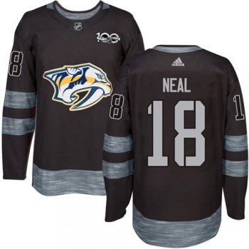 Predators #18 James Neal Black 1917-2017 100th Anniversary Stitched NHL Jersey