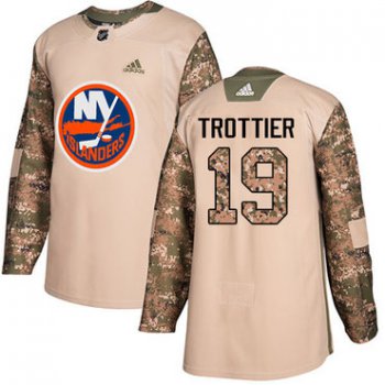 Adidas Islanders #19 Bryan Trottier Camo Authentic 2017 Veterans Day Stitched NHL Jersey