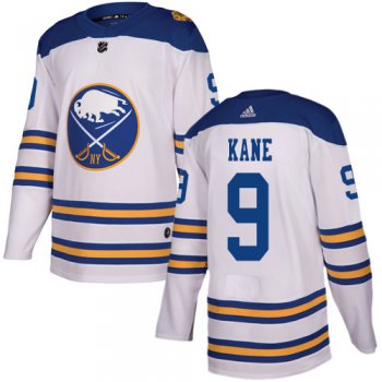 Adidas Sabres #9 Evander Kane White Authentic 2018 Winter Classic Stitched NHL Jersey