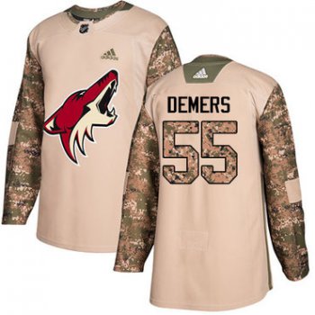 Adidas Coyotes #55 Jason Demers Camo Authentic 2017 Veterans Day Stitched NHL Jersey