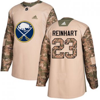 Adidas Sabres #23 Sam Reinhart Camo Authentic 2017 Veterans Day Stitched NHL Jersey