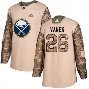 Adidas Sabres #26 Thomas Vanek Camo Authentic 2017 Veterans Day Stitched NHL Jersey