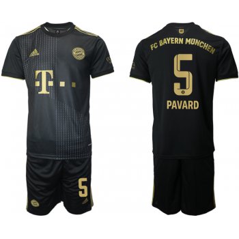 Men 2021-2022 Club Bayern Munich away black 5 Adidas Soccer Jersey