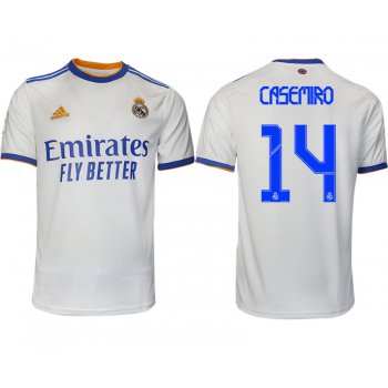 Men 2021-2022 Club Real Madrid home aaa version white 14 Soccer Jerseys