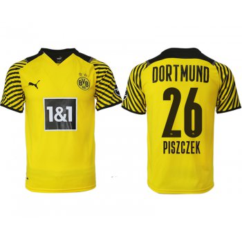 Men 2021-2022 Club Borussia Dortmund home yellow aaa version 26 Soccer Jersey