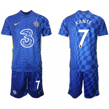 Men 2021-2022 Club Chelsea FC home blue 7 Nike Soccer Jerseys