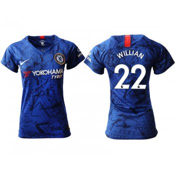 Women 2019-2020 club Chelsea home aaa version 22 blue Soccer Jerseys