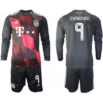 2021 Men Bayern Munich away long sleeves 9 soccer jerseys