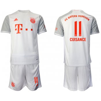 Men 2020-2021 club Bayern Munich away 11 white Soccer Jerseys