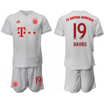Men 2020-2021 club Bayern Munich away 19 white goalkeeper Soccer Jerseys