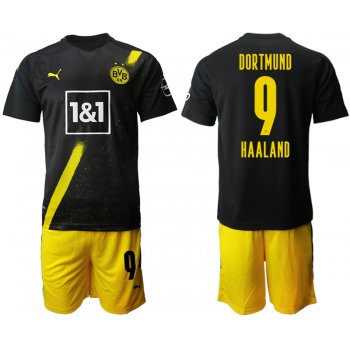 Men 2020-2021 club Borussia Dortmund away 9 black Soccer Jerseys