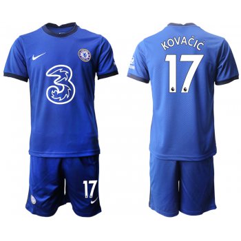 Men 2020-2021 club Chelsea home 17 blue Soccer Jerseys